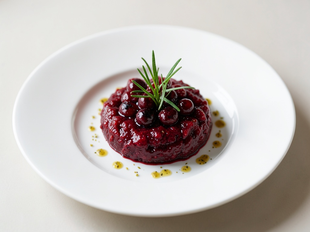 Fruchtiges Kirsch-Dessert mit Estragon