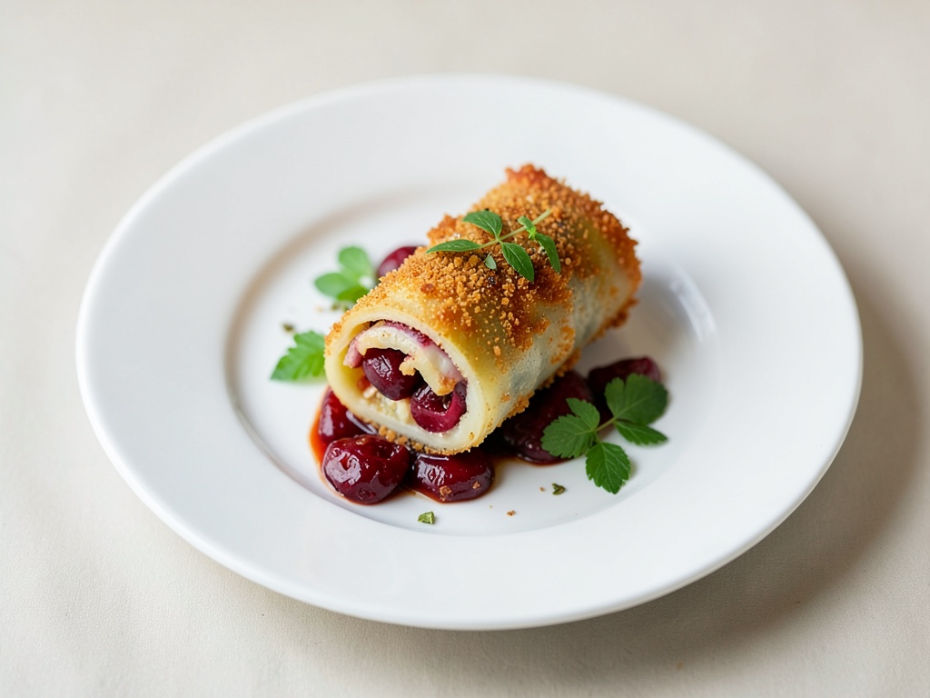 Strudel croccante alle ciliegie