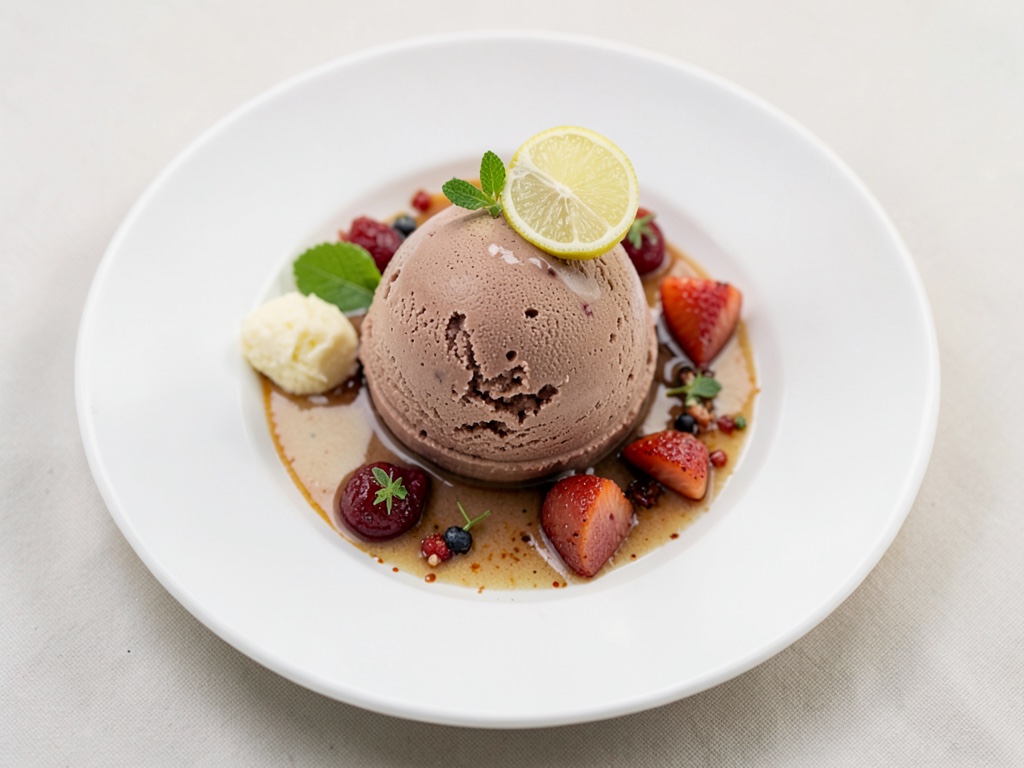 Frisches Kiwi-Eis