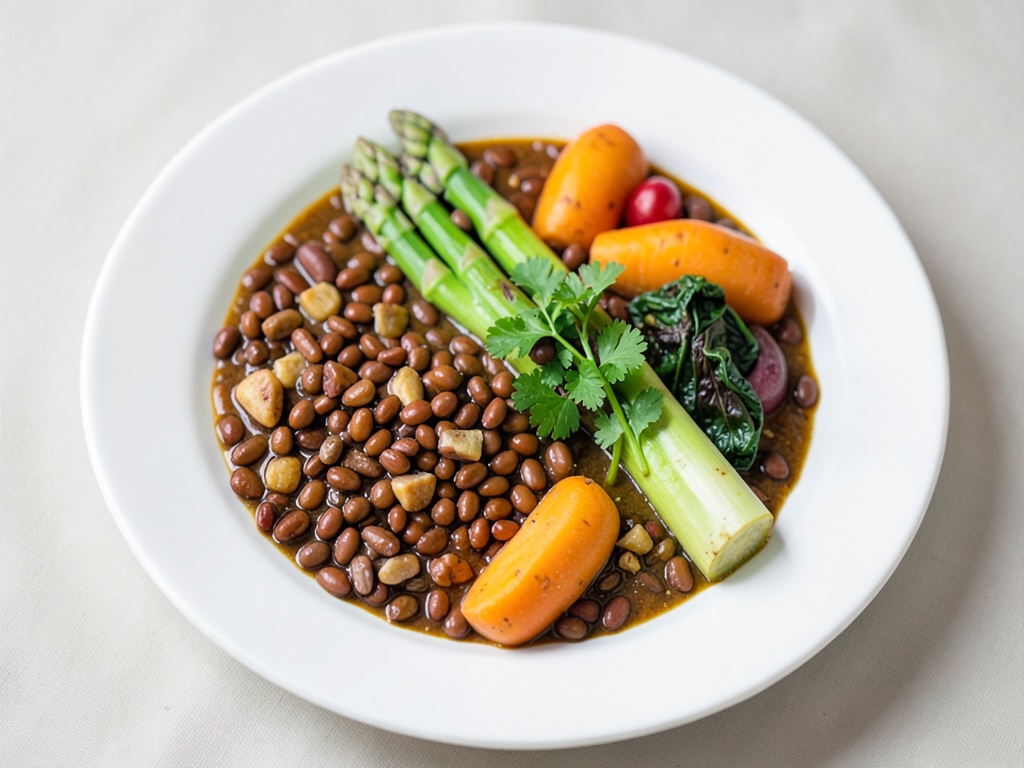 Sopa de verduras variadas con judías