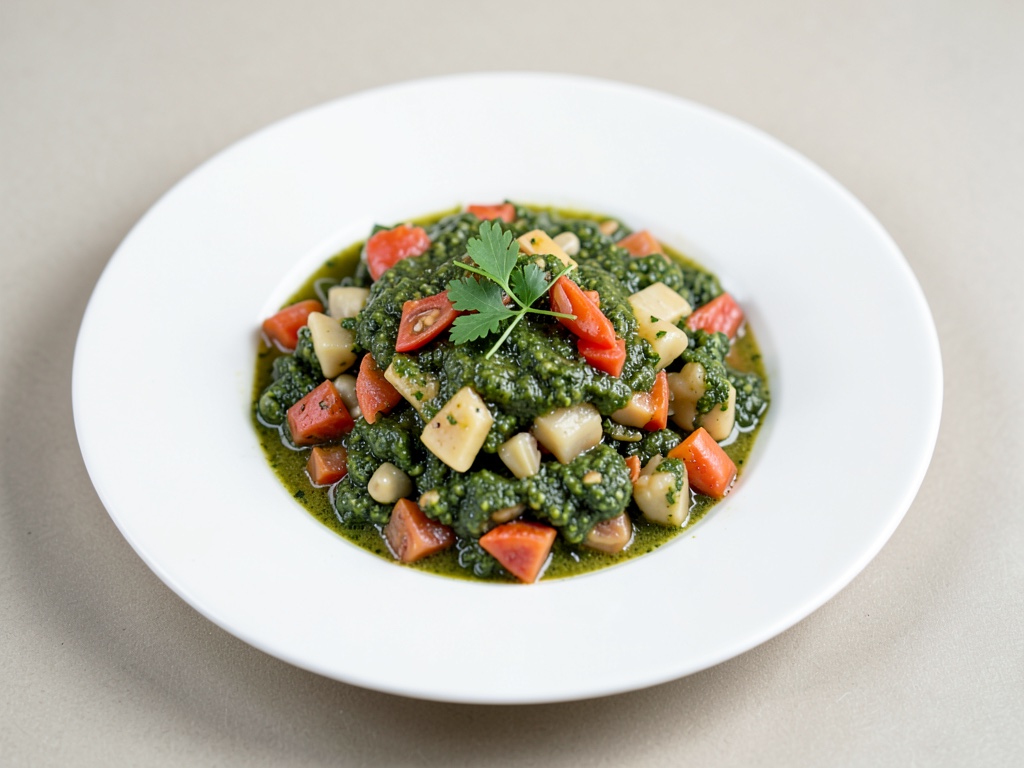 Minestrone classica con pesto