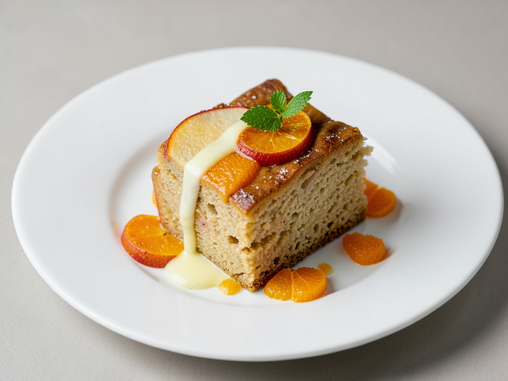 Torta succosa di mele e arance