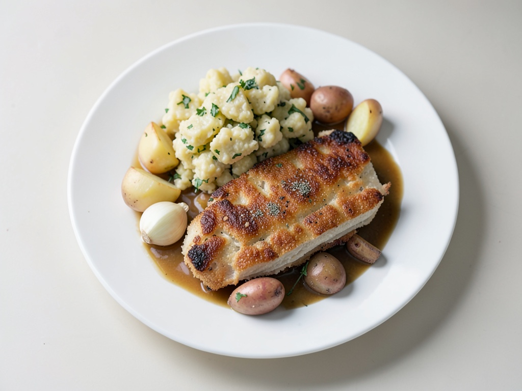 Vrai Schnitzel viennois avec salade de pommes de terre