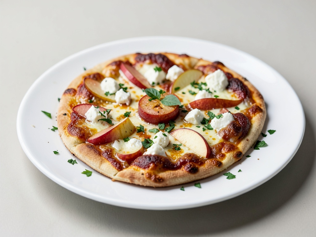Mini Pizzas with Apple and Feta