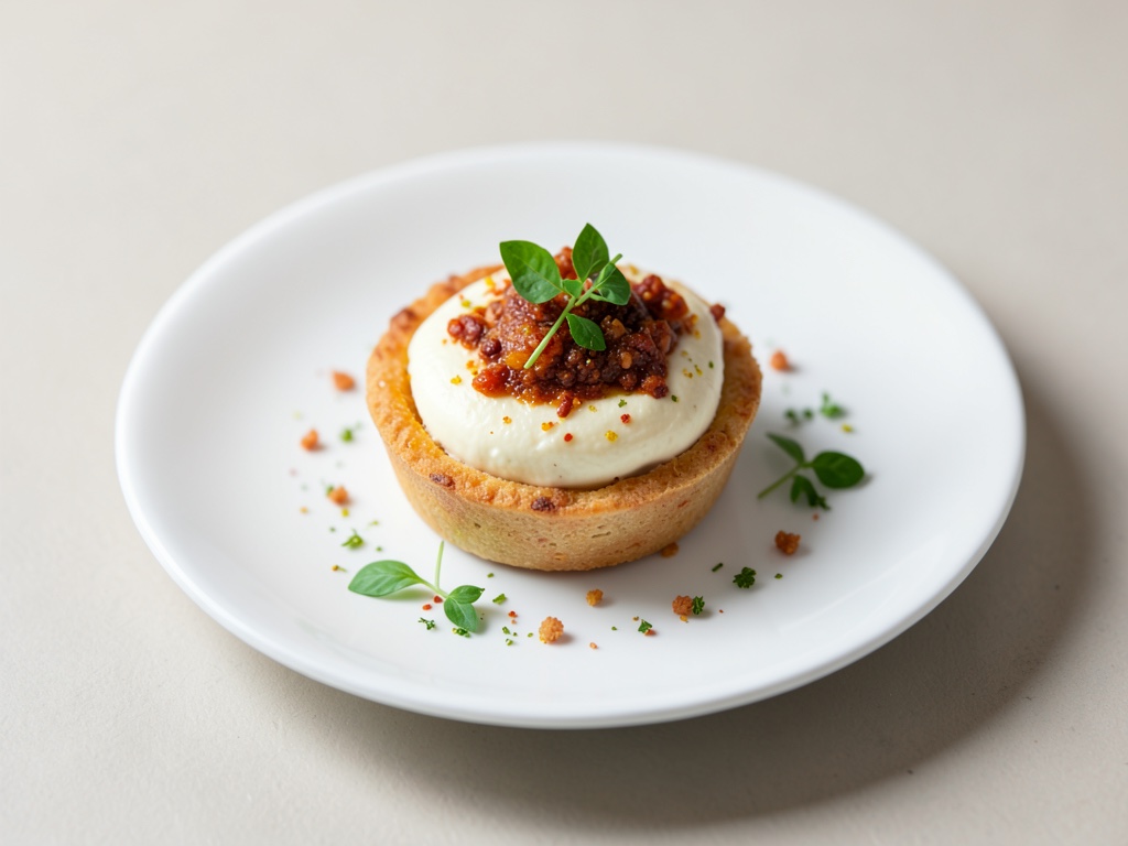 Piccole tortine di meringa con crema
