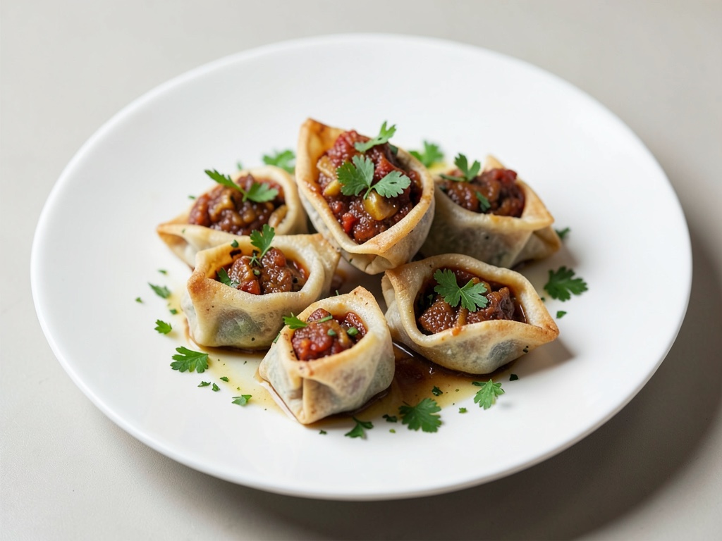 Mini bolsitas de masa rellenas