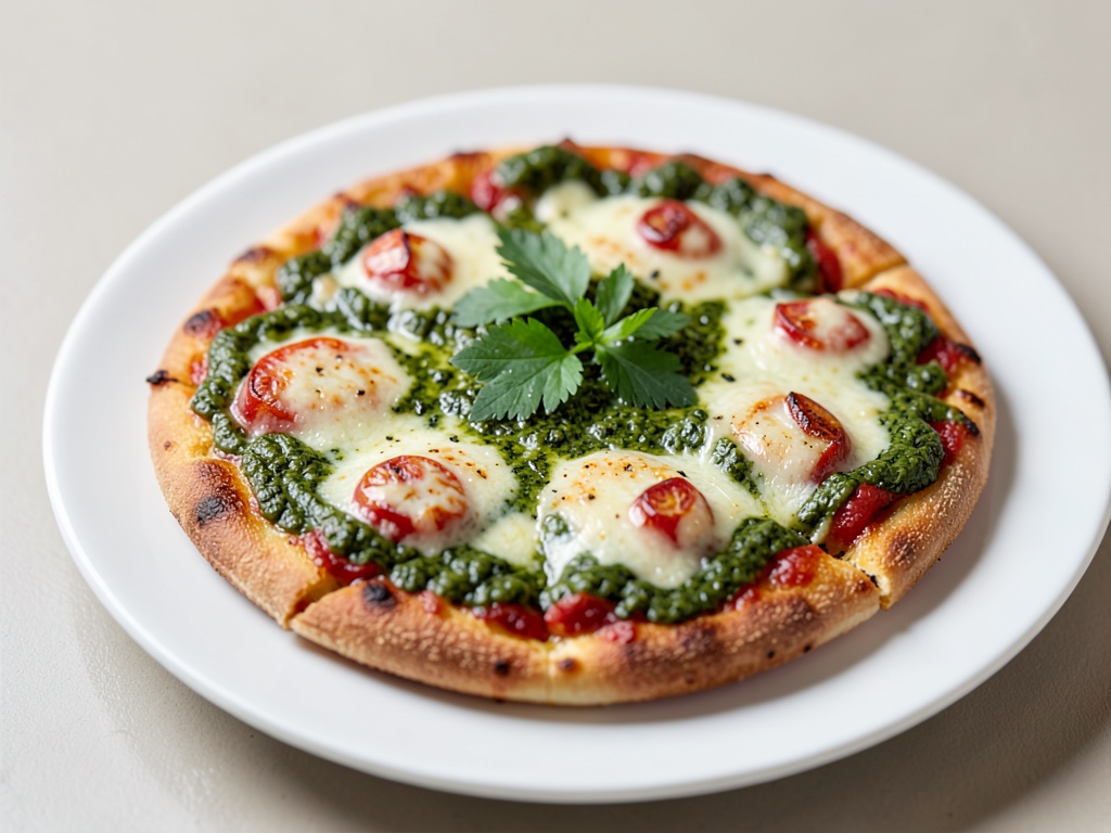 Mini-pizzas au pesto frais