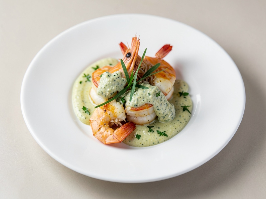 Crevettes à l'arôme ail-citron vert et aioli maison