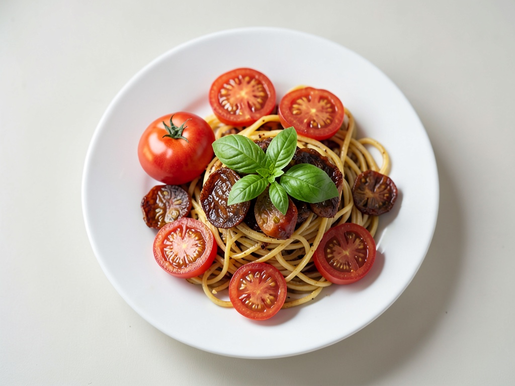 Knoblauch-Tomaten-Spaghetti