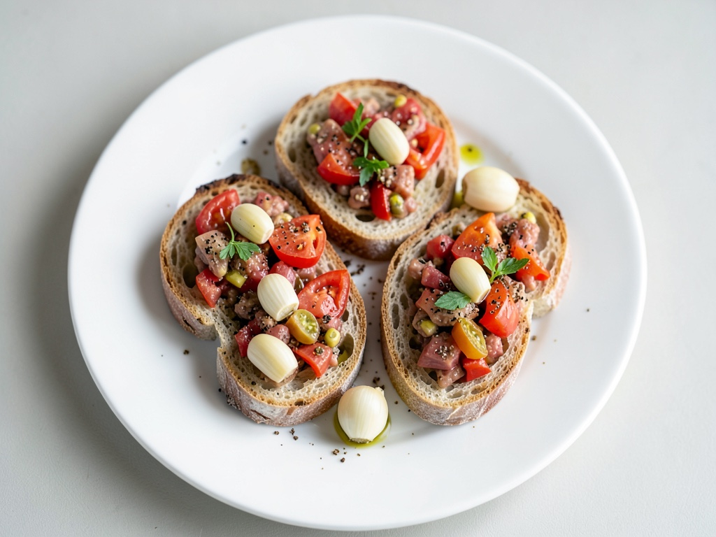 Bruschetta all'aglio e Bruschetta al pomodoro