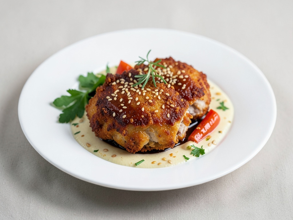 Poulet croustillant au sésame