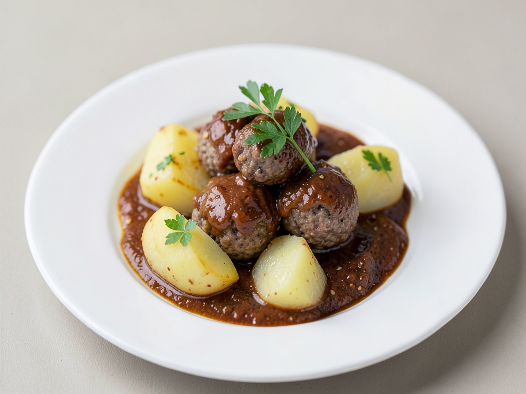 Polpette di Königsberg classiche con patate