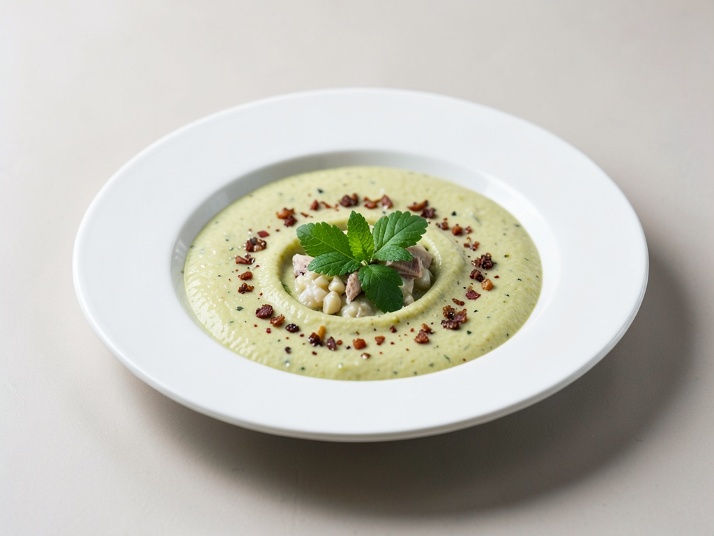 Zuppa cremosa di cavolo cappuccio vegana