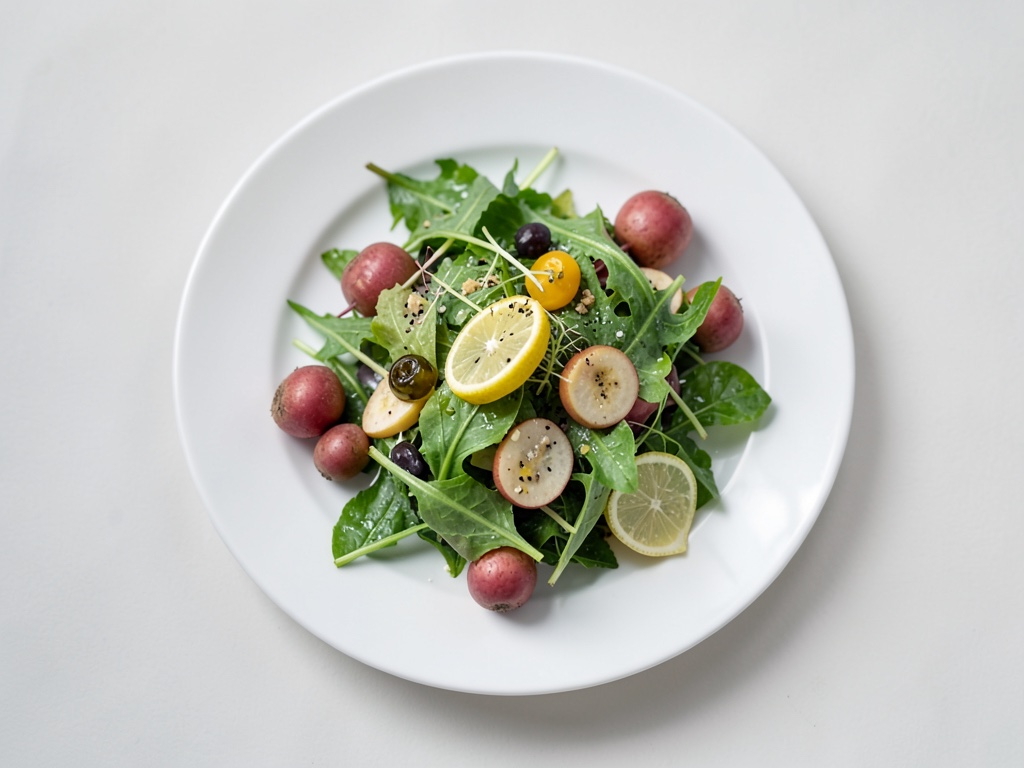 Insalata fresca di cavolo rapa e carote