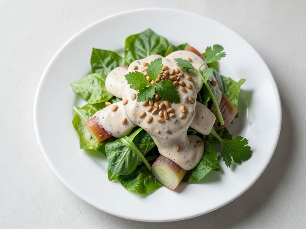 Insalata di cavolo rapa croccante con salsa cremosa allo yogurt