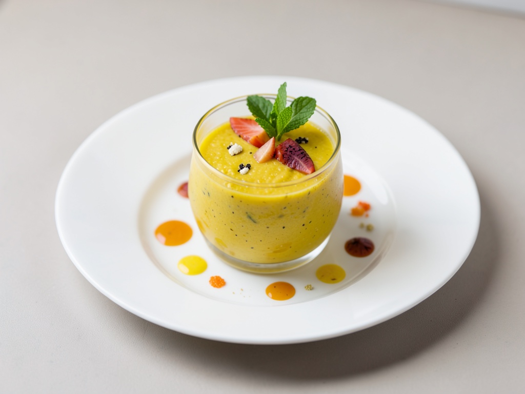 Fruchtiger Kokos-Mango-Drink