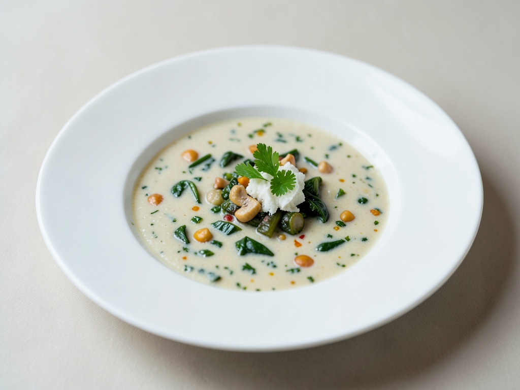 Zuppa cremosa di bietola e cocco