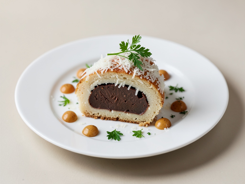 Kokos-Stollen mit Marzipanfüllung