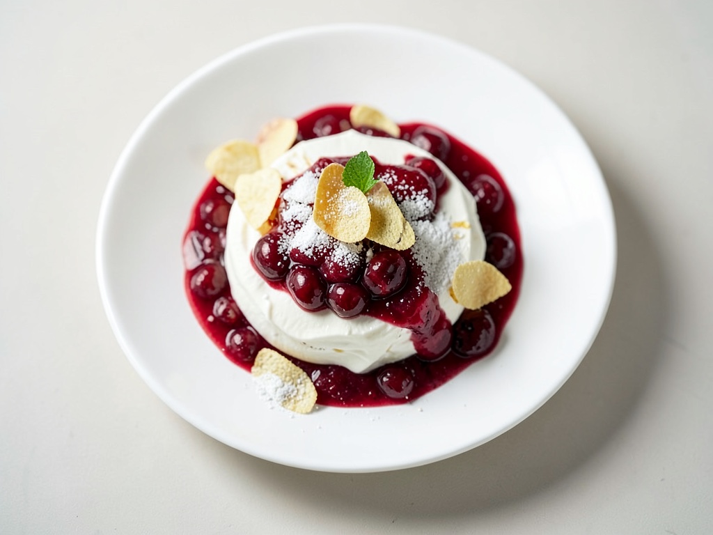Panna Cotta al cocco con composta calda di fragole e rabarbaro
