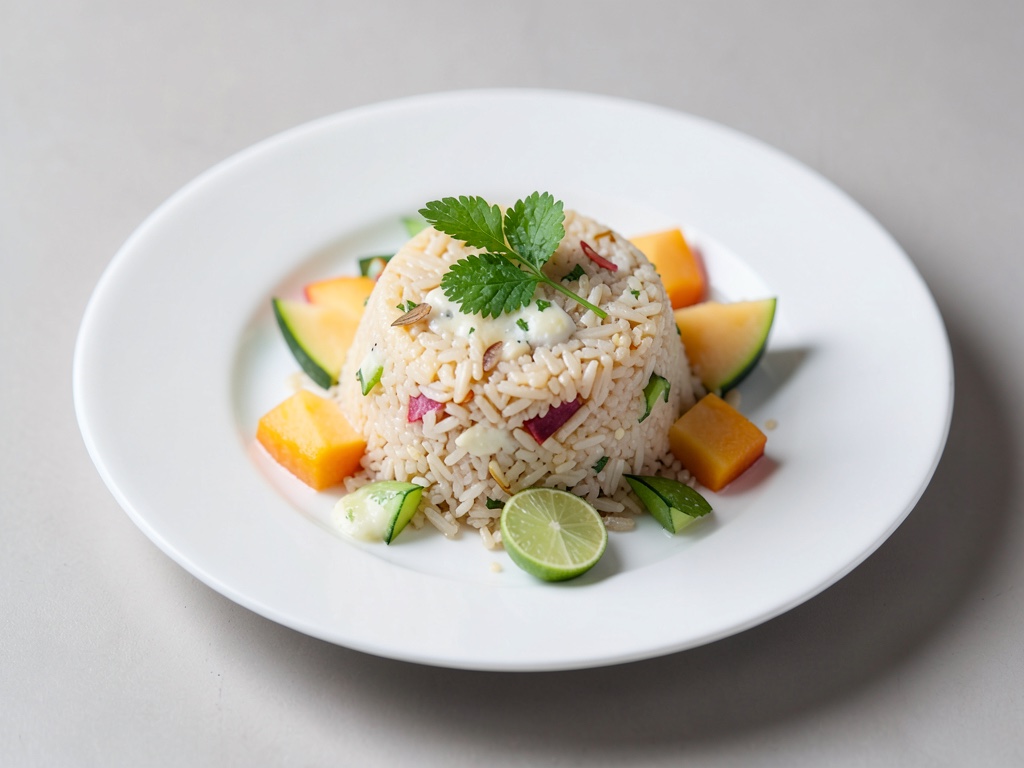 Riso cremoso con melone e lime