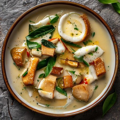 Zuppa tailandese di pollo al cocco