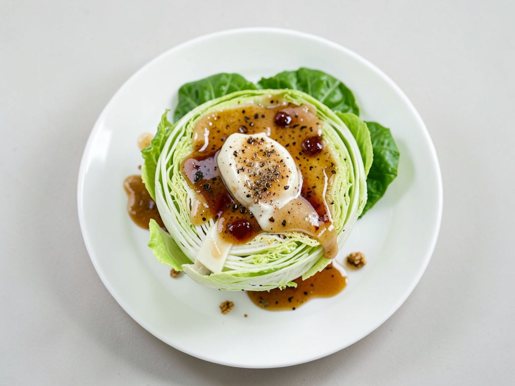 Insalata fresca con condimento alla vinaigrette