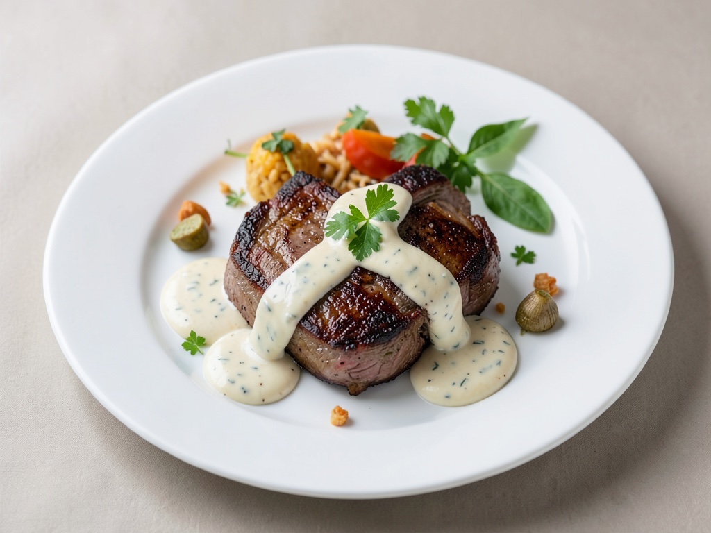 Costolette di agnello marinata con salsa allo yogurt