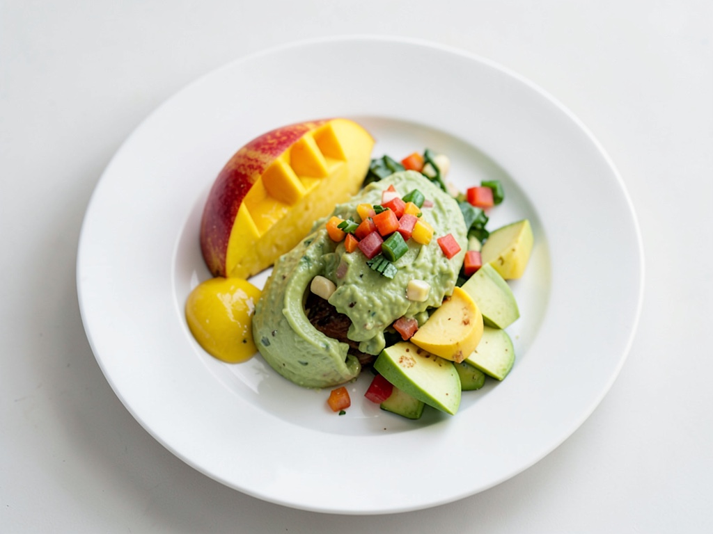 Insalata fruttata di granchio con mango e avocado