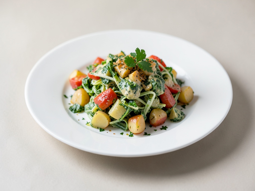 Insalata di patate con erbe fresche