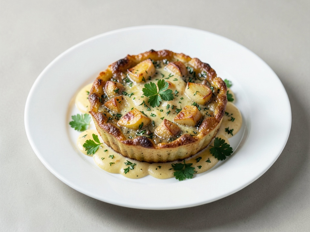 Tarte aux herbes et pommes de terre