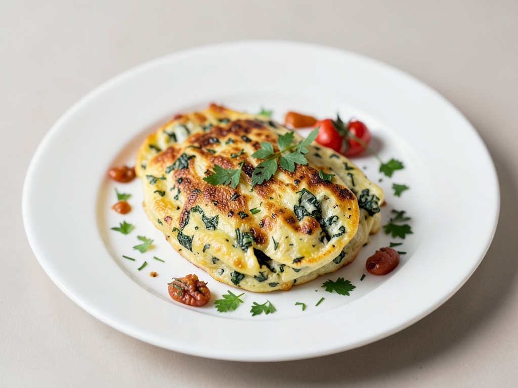 Rotoli di uova strapazzate alle erbe