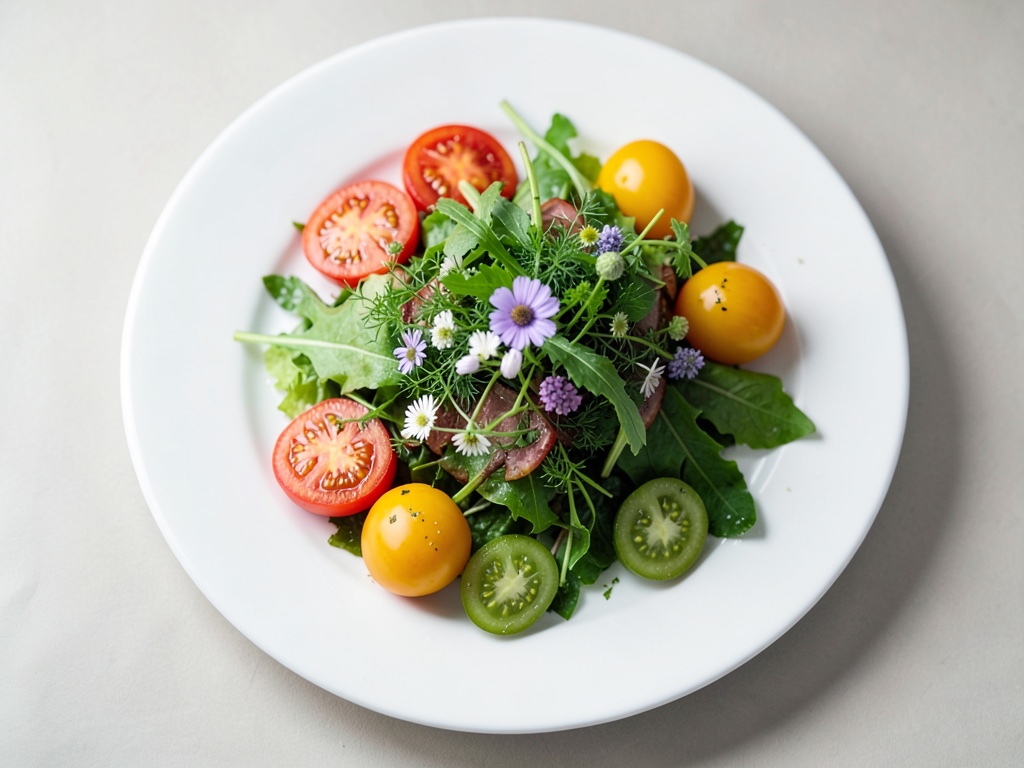 Crunchy Tomato and Herb Salad
