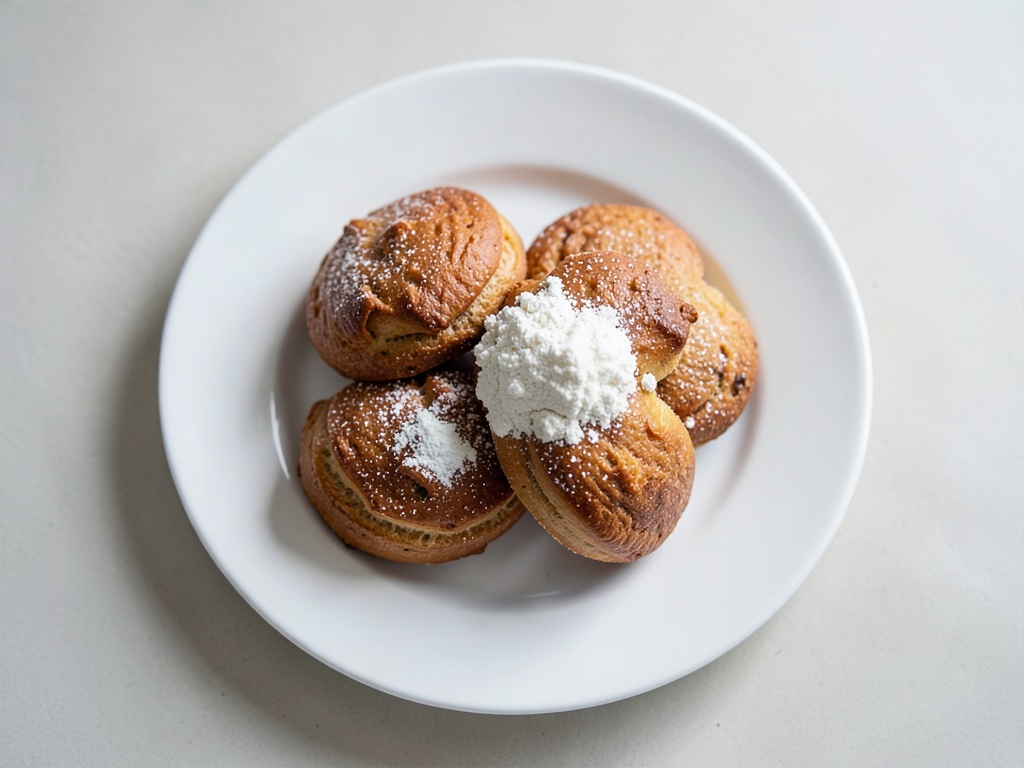 Knusprige Krapfen mit Erdbeer-Dip