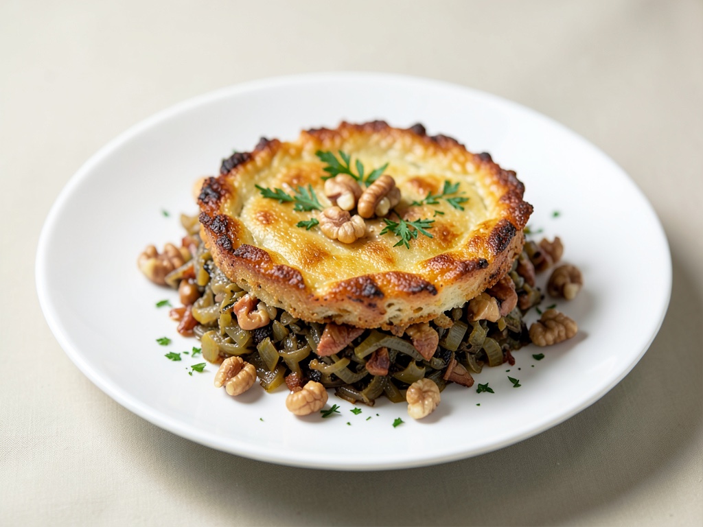 Focaccia croccante al crauti con noci