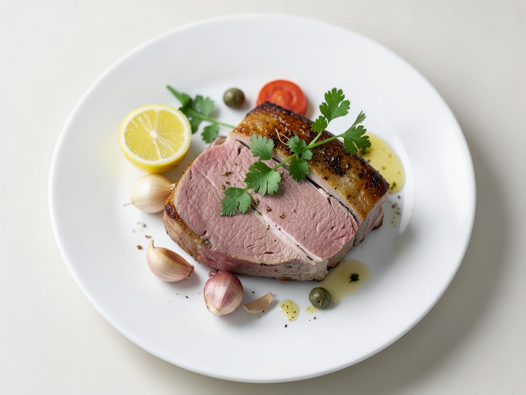 Agnello al limone e aglio con salsa fresca al peperoncino e coriandolo