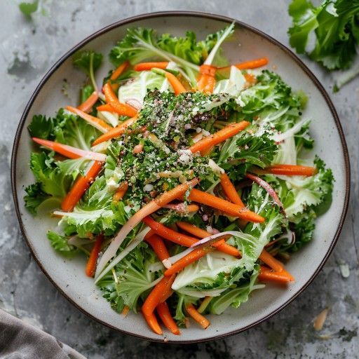 Frischer Krautsalat mit Möhren