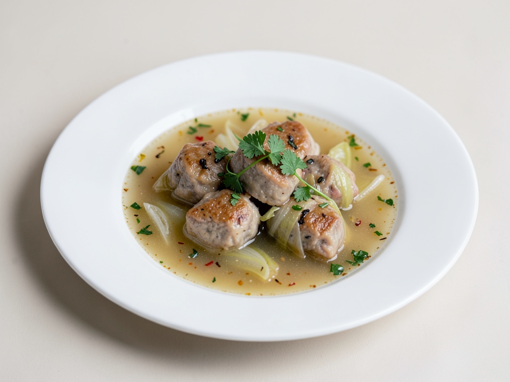 Polpette di carpa in brodo di cavolo