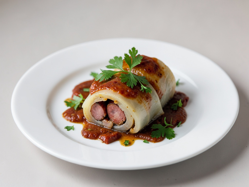 Franconian chou farci à la boudin