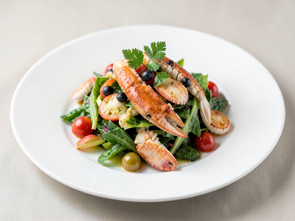 Insalata di granchio all'aglio