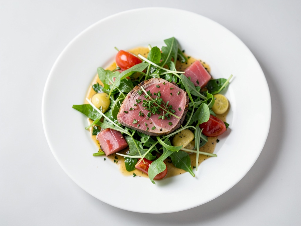Salade de cresson frais au saumon fumé