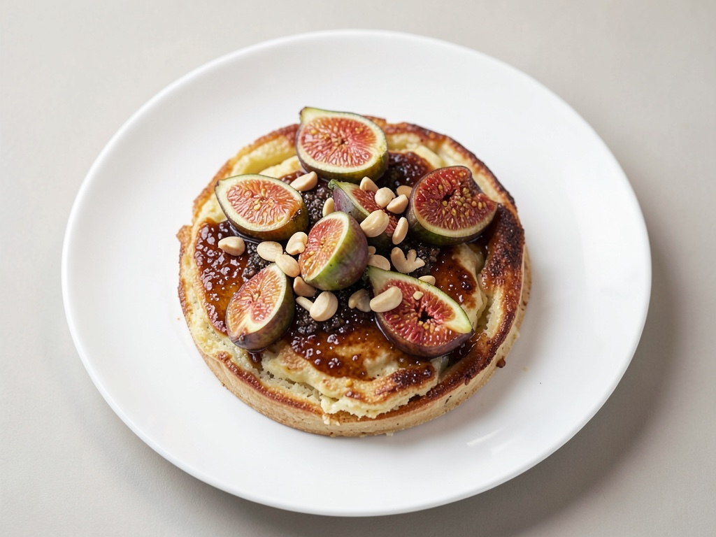 Feigen-Tarte auf Blätterteig-Boden