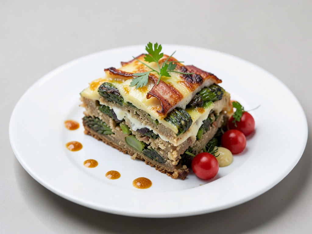 Saporito Torta di Asparagi con Gratinato di Patate