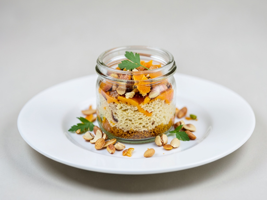 Orangen-Mandel-Kuchen im Glas
