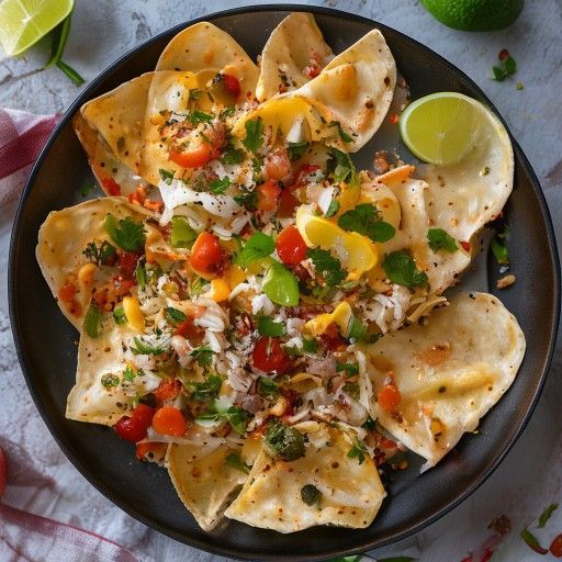 Knusprige Tortilla-Schalen mit Nudelsalat