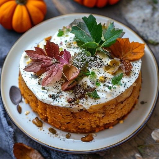 Herbstlicher Kürbis-Chicorée-Kuchen