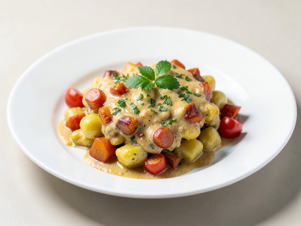 Gratin de gnocchis à la courge crémeux