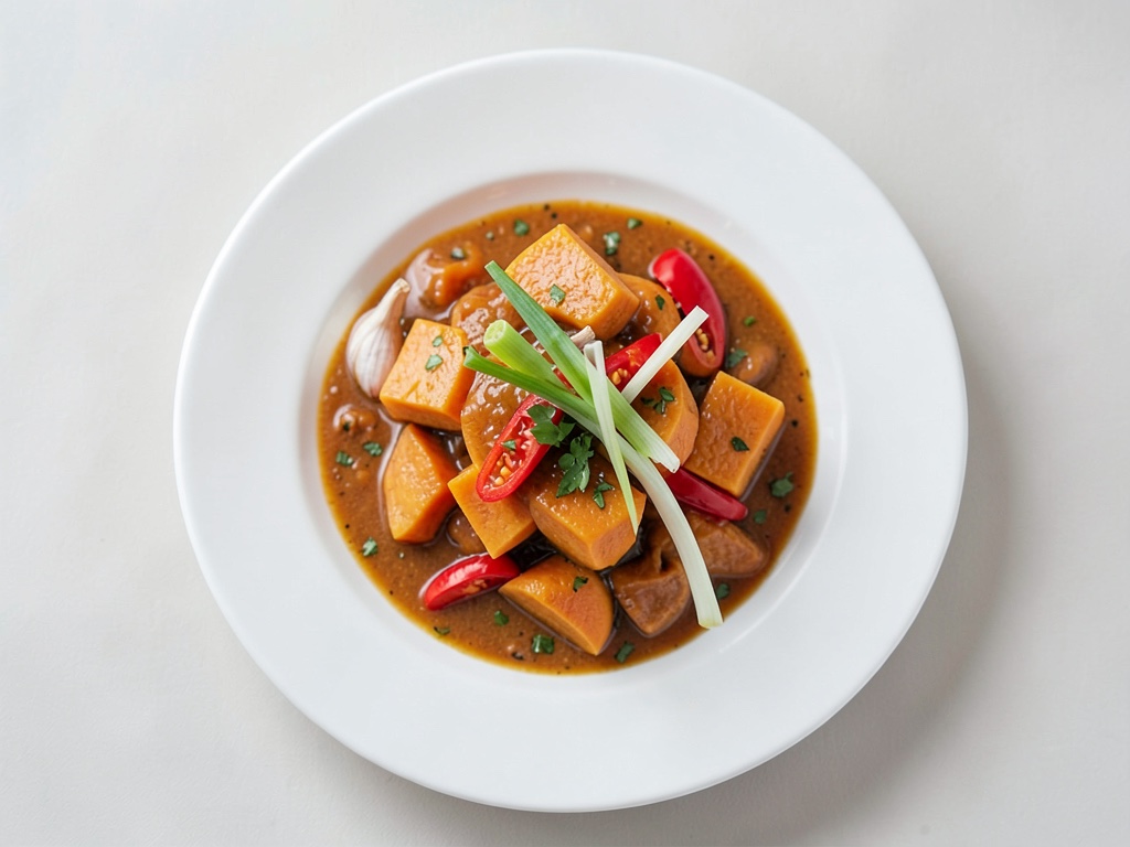 Cubetti di zucca in salsa al burro caramellato