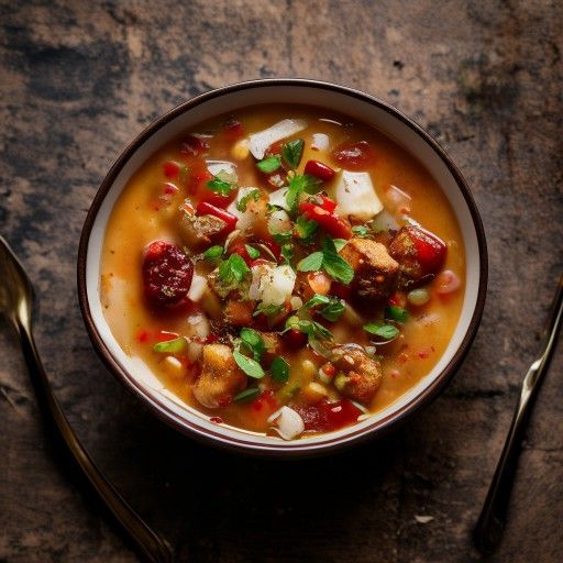 Sopa cremosa de calabaza y coco con aroma a chile