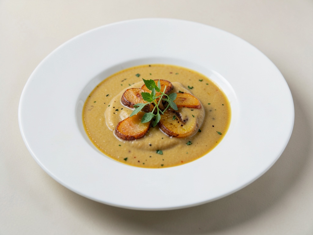 Zuppa cremosa di zucca e cocco