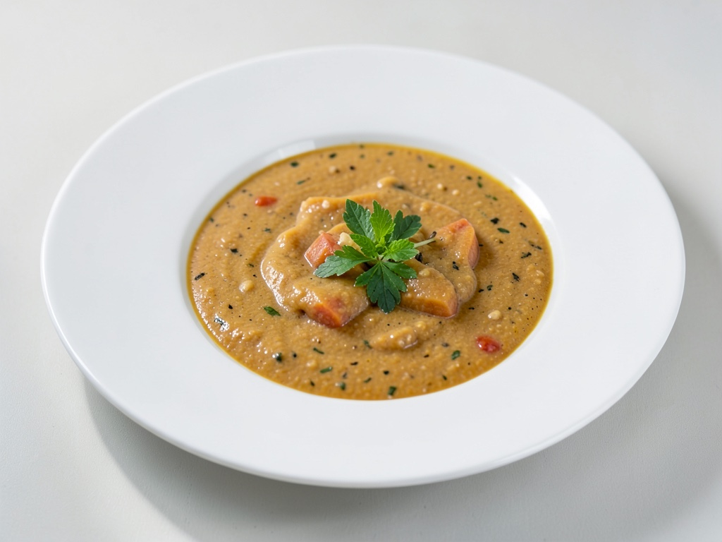 Zuppa cremosa di zucca e cocco